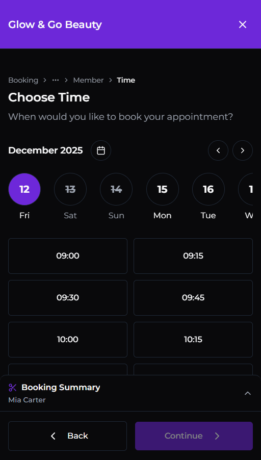 Online Booking