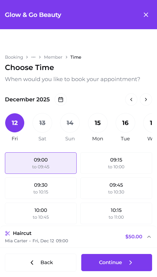 Online Booking