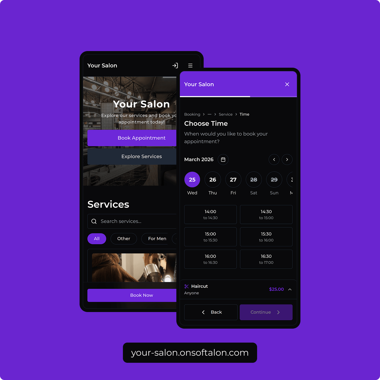 Booking Website (Link in Bio)
