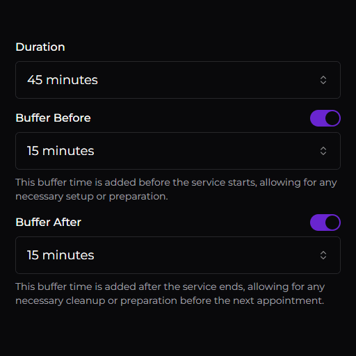 Buffer Times