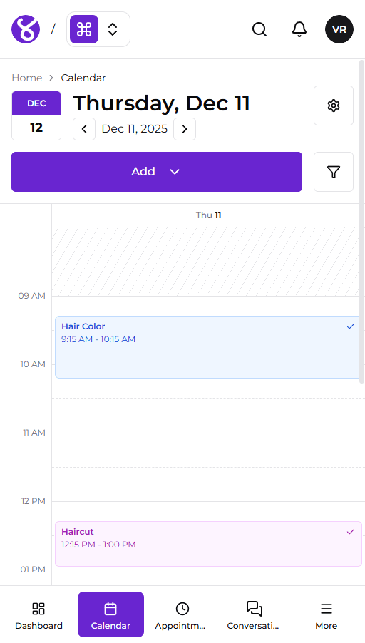 Calendar & Scheduling